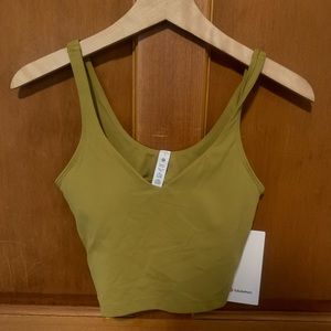Lululemon Olive Green Align Tank, Size 6